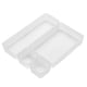 thumbnail image 1 of Caja organizadora de cajones de 4 Uds., caja de almacenamiento de plástico esmerilado Compatible con caja de almacenamiento de escritorio para cosméticos, sol para sala de estar, 1 of 5