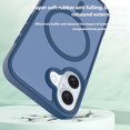 thumbnail image 2 of For iPhone 16 Phone Case, Matte Magnetic,Support for Magsafe,Lightweight & Slim,Translucent Frosted Shockproof Protective Rugged Scratch-Resistant Phone Case Cover,Blue, 2 of 6