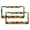 Pattern-1281, variant on 2 Pieces A House On A Red Roof License Plate Cover Landscape Countryside Autumn Fall Auto Car Accessories Tag Quality Aluminum 2 Holes Fits All Car