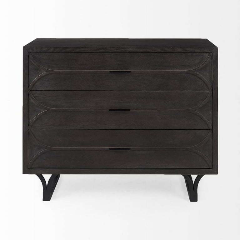 Contemporary Dark Oval Accent Cabinet Contemporary Dark Oval Accent Cabinet