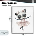 thumbnail image 4 of Stupell Industries Cottage Ballerina Panda in Pink Tutu White Framed Giclee Art, 24 x 30, by LSR Design Studio, 4 of 8