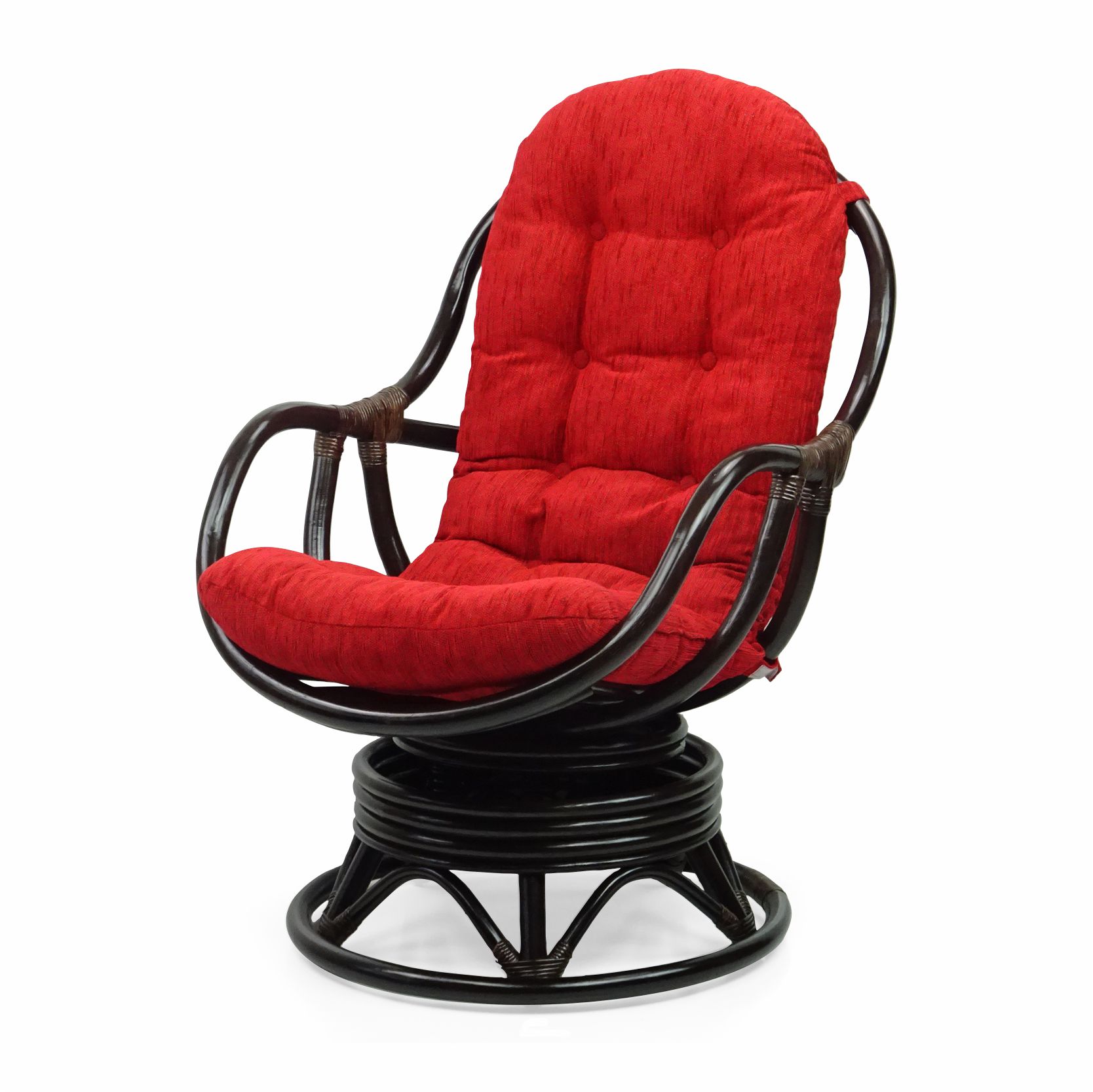 Wickerix Bali Lounge Swivel Rocking Chair Rattan Wicker Handmade with