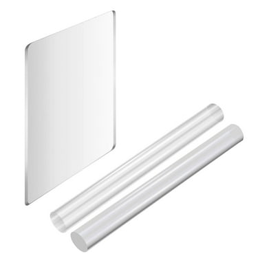 OUNONA Clay Roller Set with Acrylic Material for Shaping and Sculpting, Transparent and Dust Resistant, 1 Set