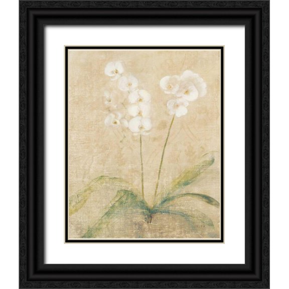 Blum, Cheri 26x31 Black Ornate Wood Framed with Double Matting Museum Art Print Titled - Orchid Cool