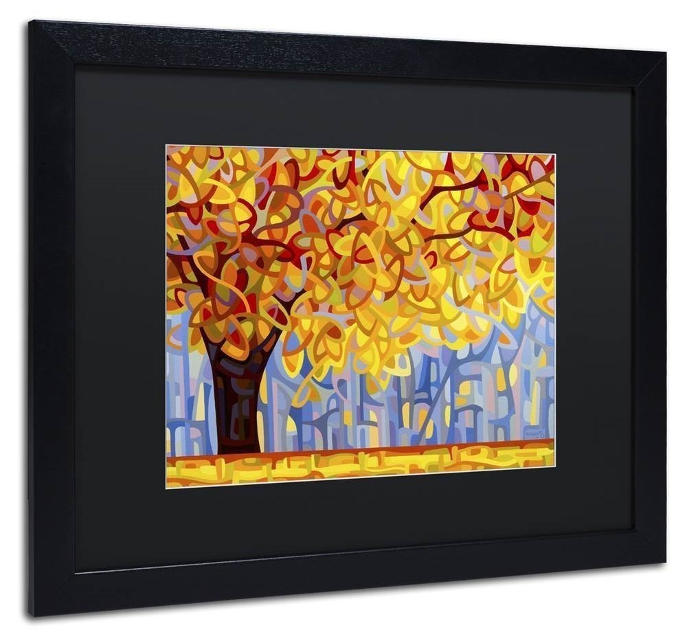 Mandy Budan 'October Gold' Black Matted Framed Art