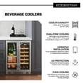 thumbnail image 2 of Edgestar Cwb1761fd 24" Wide 18 Bottle Capacity And 47 Can Capacity Wine And Beverage, 2 of 7