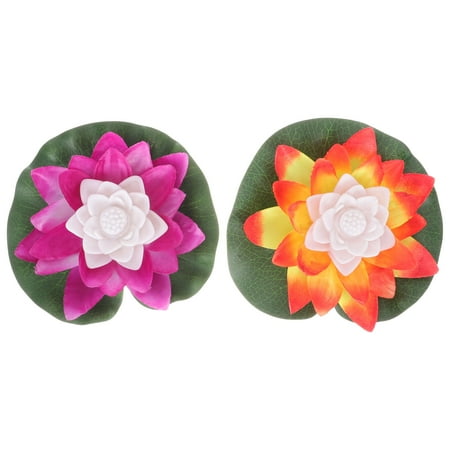 

FRCOLOR 2Pcs Outdoor Flower Lamps Decorative LED Flower Lights Solar Power Wishing Flower Light