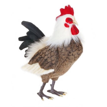Hansa Black and a Gray Hen Stuffed Animal