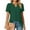 Green, variant on ITSAME Blouse for Womens, V Neck Short Sleeve Pleated Flowy Summer 2025 Casual Fashion Tops Beige L