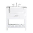 thumbnail image 3 of 30 inch single bathroom vanity in white, 3 of 8