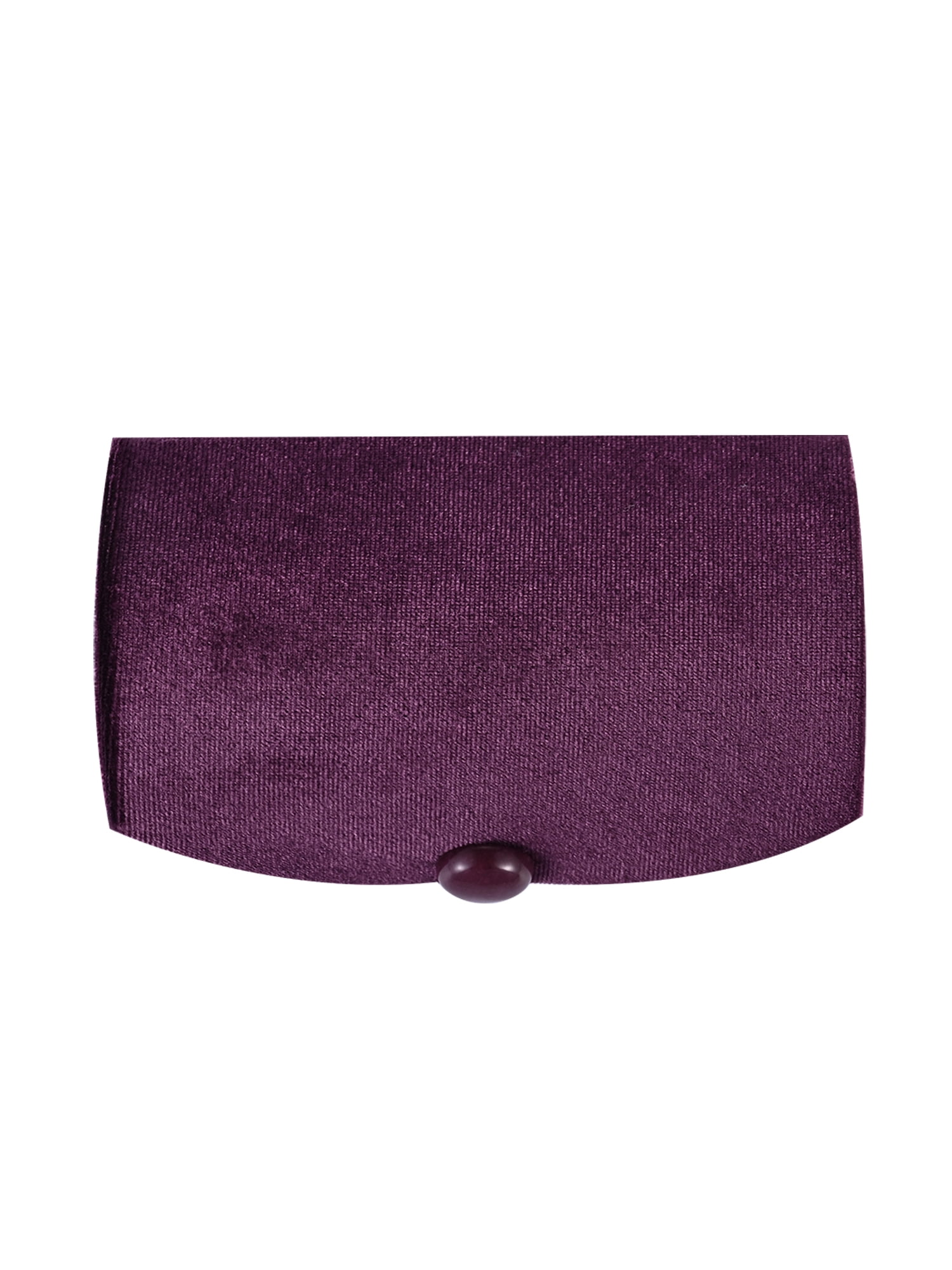 Scenario Women's Curved Faux Velvet Jewelry Organizer, Purple