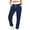 Dark Blue, variant on Barrel Trousers Women Stretch Active Pants for Women Fall High Waist Drawstring Wide Leg Pants Casual Loose Fitting Workout Trouser Pants Women's Yoga Pants S-45 Dark Blue S