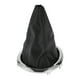 thumbnail image 1 of Funda de palanca de cambios Unique Bargains para Suzuki Swift 2005-2010, color plateado cromo negro, cubierta de pomo de palanca, funda de cuero sintético 1 Pc, 1 of 7