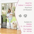 thumbnail image 4 of Perma Child Safety 71 in. Wide x 41 in. Tall Black Retractable Baby Gate, 4 of 7