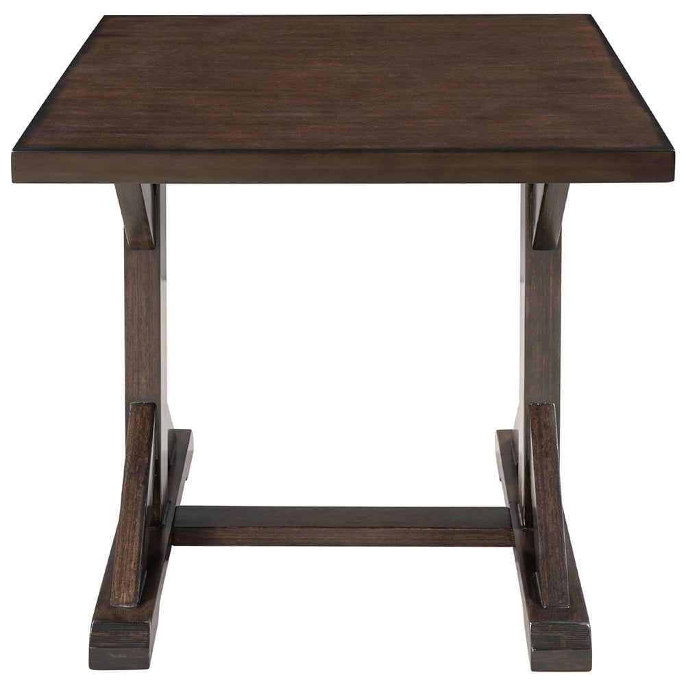 Private Jungle Set Vintage Style Easy Assembly 24" End Table Sofa Table with Firm Structure, Bedroom (Brown) Private Jungle Set Vintage Style Easy Assembly 24" End Table Sofa Table with Firm Structure, Bedroom (Brown)