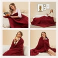 thumbnail image 6 of SUNNY HEAT Electric Heated Blanket, Polar Fleece, Full Size, Machine Washable, Dark Red, 72'' x 84'', 6 of 6