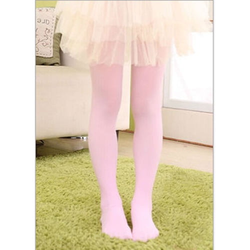 Verano Otoño Color Sólido Bebé Niñas Lindo Terciopelo Pantimedias Niños Ballet Medias Para De Baile 1-14 Años