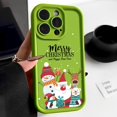 thumbnail image 3 of Funda de TPU con patrón navideño para iPhone, funda de teléfono de silicona suave a prueba de golpes para iPhone 16 Pro Max 15 14 Plus 13 12 11 Pro Max 7 8 XR X XS SE, 3 of 5