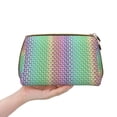thumbnail image 4 of Xecao Rainbow Peacock Feathers Print Fashion Makeup PVC Bag Large Capacity Travel Cosmetic Bag for Women Organizer Toiletry Clutch, 4 of 8