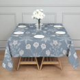 thumbnail image 5 of Floral 42" Square Waterproof Tablecloth, Floral Print Polyester Table Cover, 5 of 6
