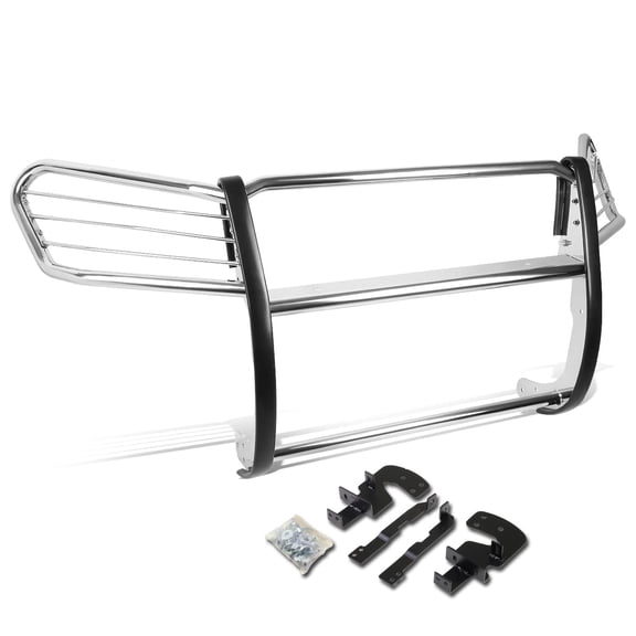 DNA Motoring For 03-09 Toyota 4Runner N210 Chrome Stainless Steel Full Front End Bumper Brush Grille Guard