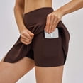 thumbnail image 4 of xfsWaSs Women's Tennis Skirt with Built-In Shorts High Waist 4-Way-Stretch Running Tennis Skirts Lightweight Slim Fit Athletic Golf Skorts, 4 of 6