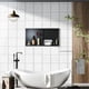 thumbnail image 3 of Qinaqin Senfot Stainless Steel Shower Niche No Tile Needed cm de Anchoall Vertical Recessed Niches Estante para Almacenamiento Adecuado Bathroom Living Sala 12 * 24", 3 of 6