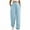 Light Blue, variant on Sweatpants Women Women's Fashion Solid Color Elastic Waist Close Slant Pocket Sweatpants Trousers