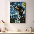 thumbnail image 4 of Bluetick Coonhound Dog Starry Night Canvas Wall Art Prints, Dog Art Canvas Painting Poster,Pet Canvas Painting Puppy Artwork 8x12 inches, 4 of 6