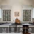 thumbnail image 4 of Mushroom (10) Kitchen Curtain Valance 3 Piece Home Curtains and Valance Set Curtain Sink Window Decor Window Treatment Tier 27.5x36 Length, 4 of 6