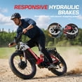 thumbnail image 3 of Seemoon 750W Dual Motor Electric Bike 28MPH 52V 20Ah 1040Wh Removable Battery 35-105 Miles 160Nm Climb 26" x 4.0" Fat Tire Off-Road Ebike, UL 2849, 3 of 9