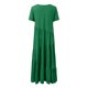 thumbnail image 5 of Gibobby Vestido largo de verano para mujer Vestido maxi bohemio de manga corta con estampado floral de verano para mujer(Verde,XL), 5 of 5