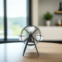 HEMOTON Ferris Wheel Flower Pot Ornamental Plant Holder Indoor