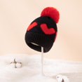 thumbnail image 6 of Baby Girls Winter Fleece Hat Toddler Beanie Cold Weather Warm Pompom Hat, 6 of 7