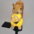 thumbnail image 2 of Luz Solar Lámpara solar para césped, resina, enchufe de tierra animal, artesanía ligera, resistente al agua (ardilla), 2 of 7