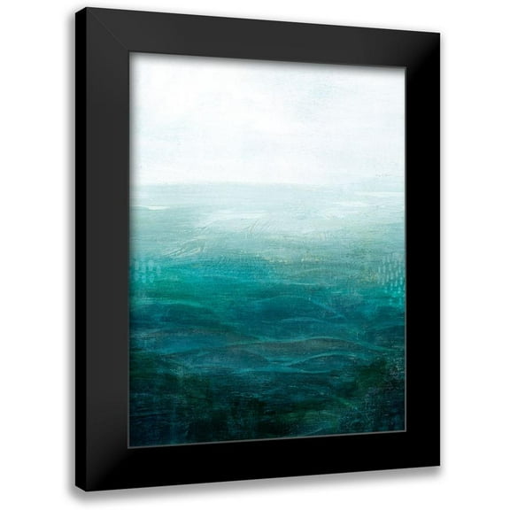 Popp, Grace 12x14 Black Modern Framed Museum Art Print Titled - Drifting Sea I