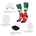 thumbnail image 4 of Knee High Socks for Women Mexico-Flag- Print Long Tube Sock Uniform Socks, 4 of 7