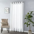 thumbnail image 6 of SKL Home Saturday Knight Ltd Raine Light Filtering Sophisticated SunSafe Window Curtain Panel - 40 x 84, White, 6 of 10