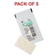 3M Skin & Wound Closure Strips - Reinforced & Sterile Adhesives for Fast Wound & Cuts Healing with Minimal Scarring, Infection Prevention from Suture & Stample Removal - 6mm x 38mm - Pack of 5