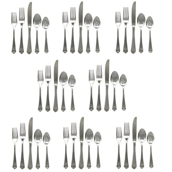 Wallace Lotus 18/8 Stainless Steel 40pc. Flatware Set (Service for Eight)
