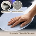 thumbnail image 6 of ODIKA 9'x12' Washable Area Rug Record Vinyl Cd Disc Bold Interlocking Music Note Border Shaped for Master Suite, California King, Under Bed, Non-Shedding, Easy Care, 6 of 7