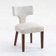 thumbnail image 5 of Mid Century Modern Dining Chairs Set of 2, Farmhouse Chenille Fabric Upholstered Accent Side Chair,Kitchen Chairs with Hardwood Frame, 5 of 11