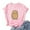 #47 Pink, variant on Staron T Shirts for Women O Neck Graphic Print Tops Short Sleeve Trendy Summer T-Shirts Casual Loose Summer Basic Tee Shirts