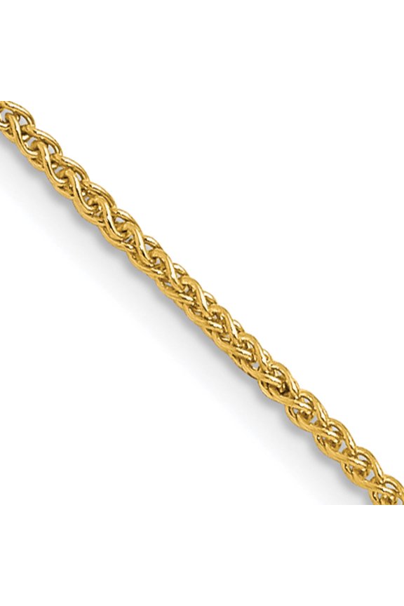 14K Yellow Gold Jbsp's 1mm Spiga (Wheat) Chain (16 X 1) Made In Peru 1555-16