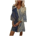 thumbnail image 1 of Robes d'Été à Fleurs Grande Taille pour Femmes Robe Boho Décontractée 1X-4X, 1 of 5
