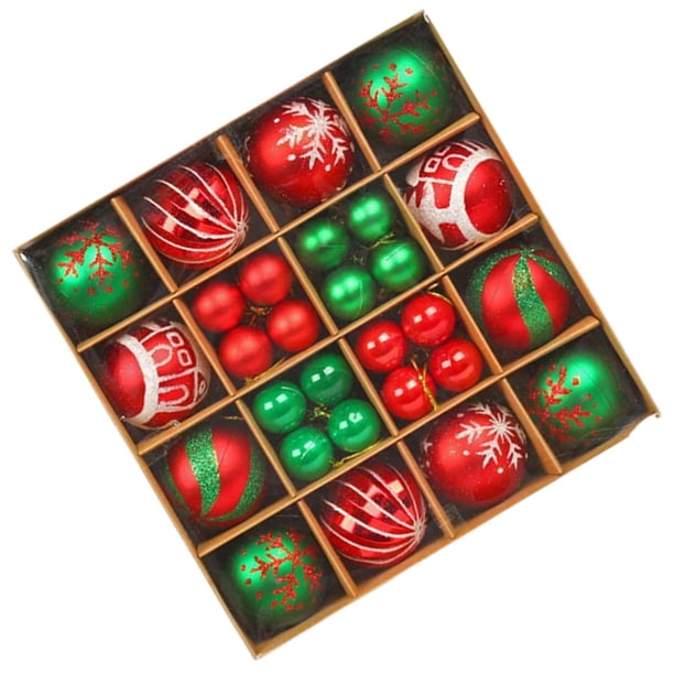 Conjunto de 40 unidades de accesorios navideños Soledad Decoración festiva para sala Estilo C