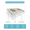 thumbnail image 5 of Retro Flowers Twin XL Size Down Alternative Comforter, Lightweight Comforter Quilt Bedding Set with Pillow Shams Farmhouse Leaf Branch Green Plants All Seasons Bed Comforter Duvet Insert 68"x98", 5 of 7