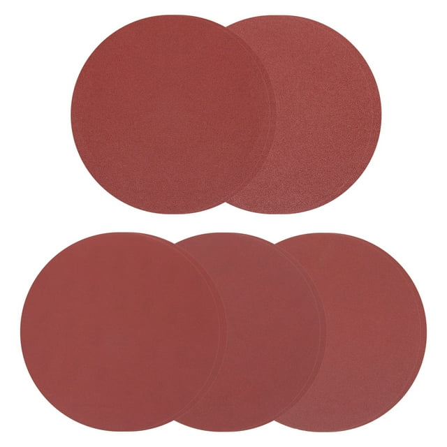 10pcs 10-Inch PSA Sanding Discs, 60+80+120+180+240 Grits Aluminum Oxide Self Adhesive Stick Back Sandpapers, No-Hole Round Wet/Dry Sander Papers, Sand Auto Car Paint