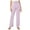 Purple, variant on Annhoo Women's Causal Pants Solid Color Outdoor Straight Leg Trousers Drawstring Elastic Waist Comfy Daily Pants with Pockets