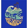 thumbnail image 5 of Gulf of Mexico Wave Text Youth Royal Blue Long Sleee Hoodie-XL, 5 of 6